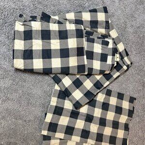 Woolrich Buffalo Plaid 100% Cotton Flannel KING Duvet Cover Set